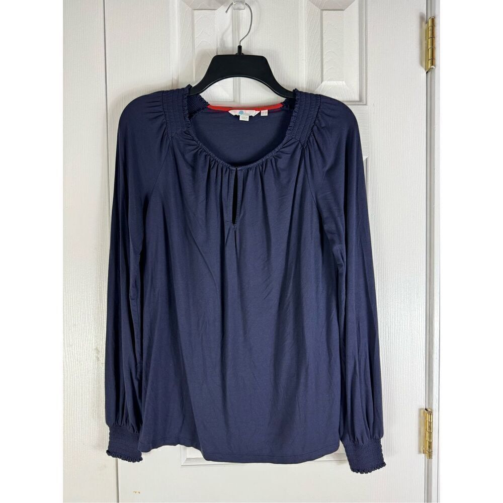 Boden Womens Navy Blouse Size 6